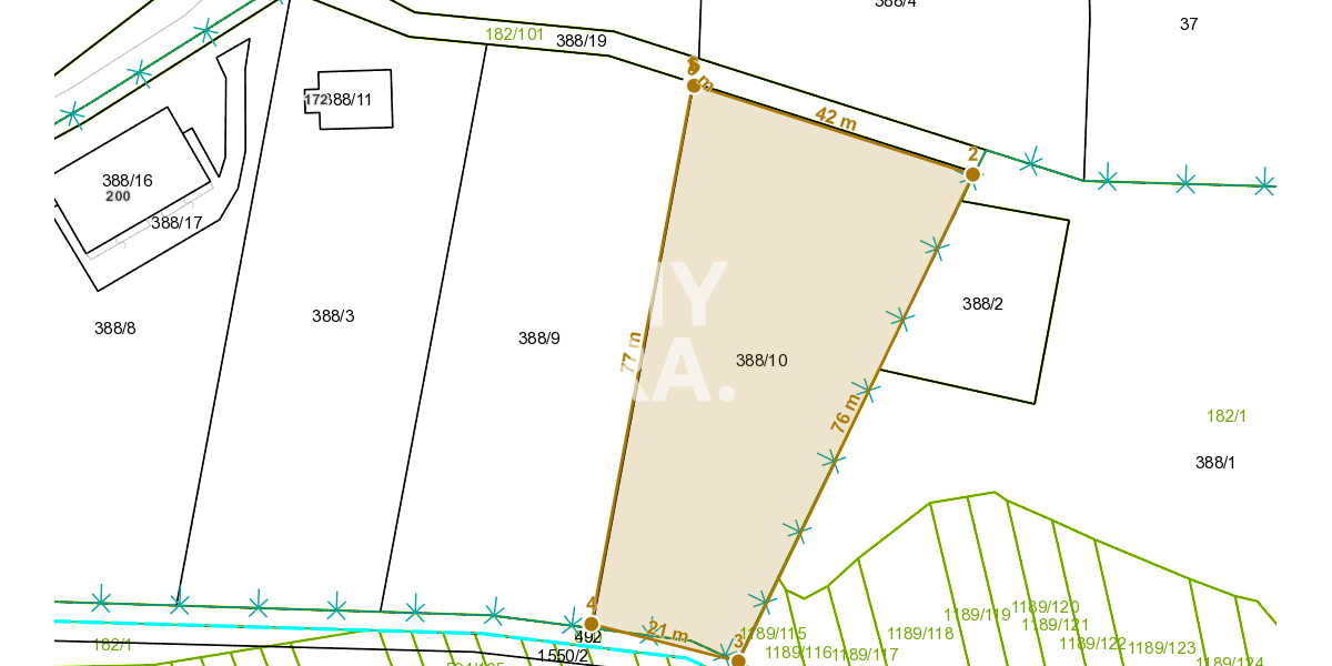 PREDAJ / stavebný pozemok / 2397 m2 / obec Ovčie / okres Prešov