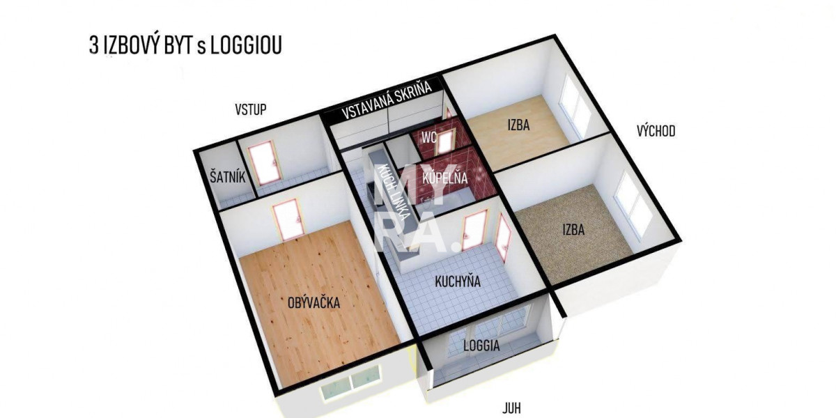 PRENÁJOM 3-izbového bytu v Prešove, ul. M. Benku