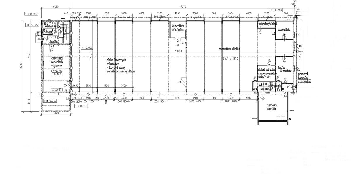 PRENÁJOM / výrobno-skladovací areál 890 m2 / Prešov