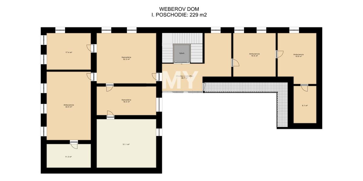 PREDAJ / historickej budovy Weberovho domu v Prešove