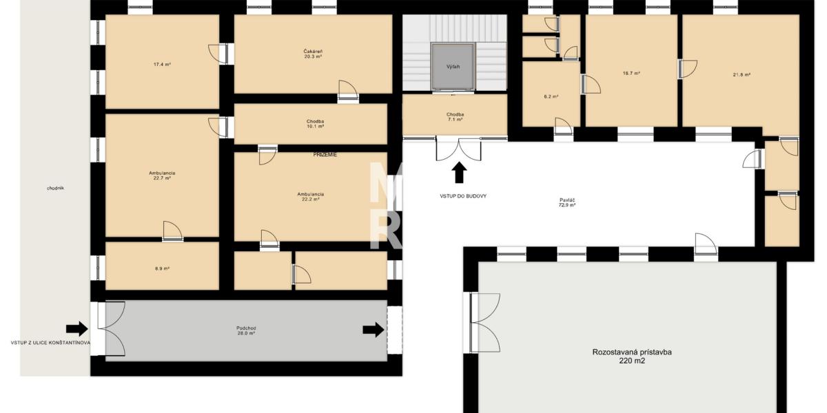 PREDAJ / historickej budovy Weberovho domu v Prešove