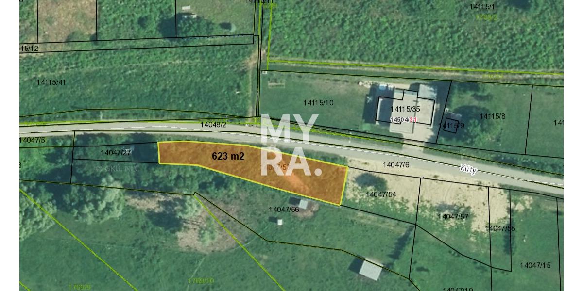 Predaj stavebného pozemku, 623 m2 v časti Prešov - Kúty
