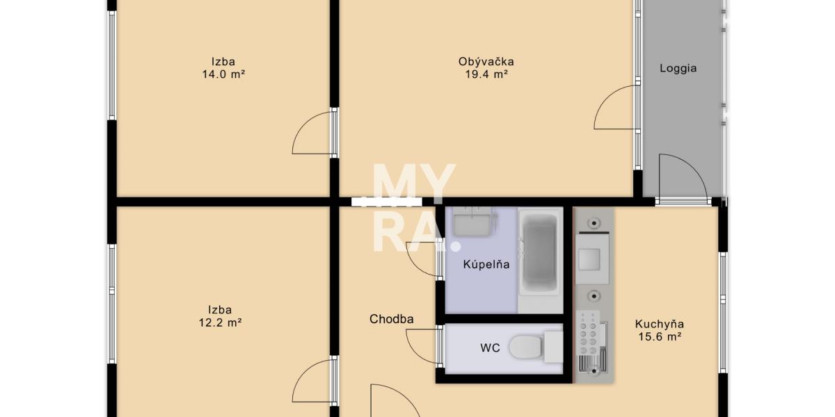 PREDAJ / 3 izbový byt / ul. A. Prídavku / Prešov - sídl. III