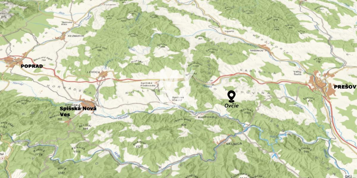 PREDAJ / stavebný pozemok / 2397 m2 / obec Ovčie / okres Prešov