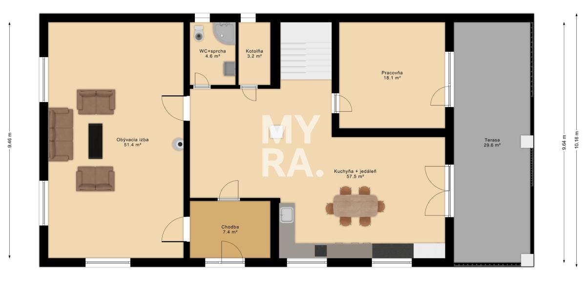NOVÁ CENA ! / Rodinný dom aj na podnikanie / Kračúnovce 25 km od Prešova