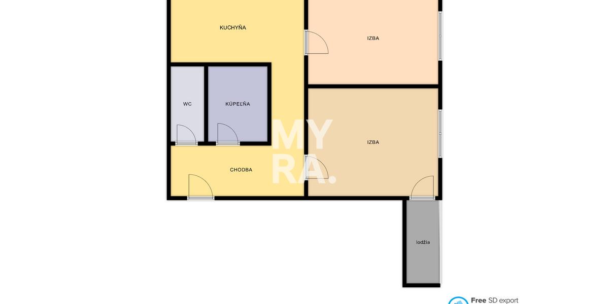 PRENÁJOM 2-izbového bytu v Prešove, sídl. II