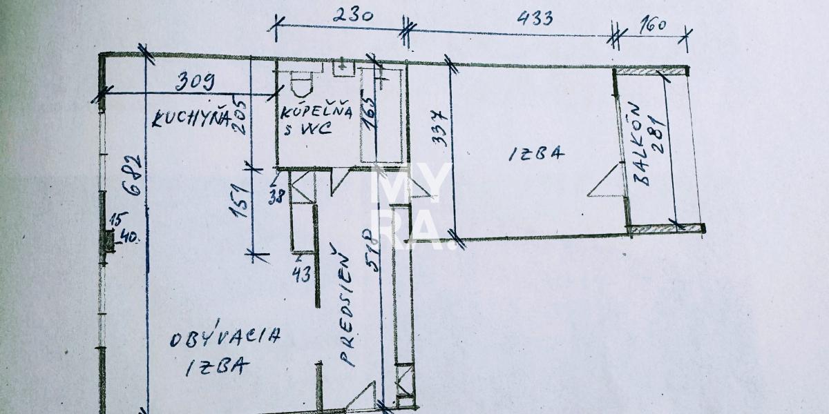 NA PRENÁJOM / 2-izbový byt, 61 m2, ul. 17. novembra, Prešov