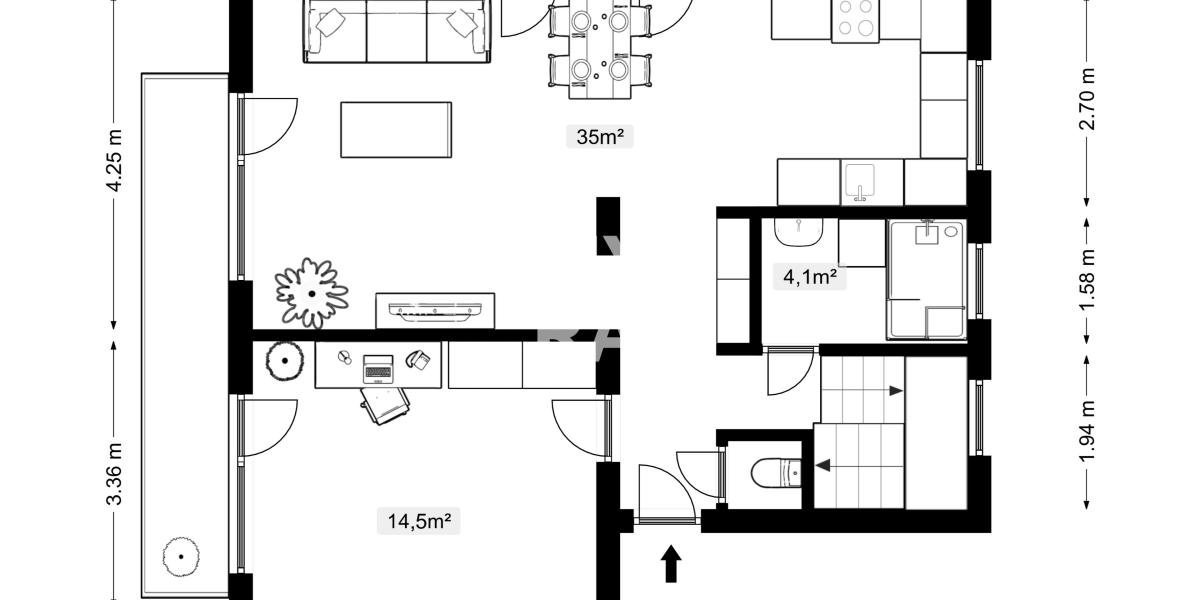 PREDAJ: 4-izbový nadštandardný mezonetový byt, 112 m², 2 kúpeľne, Budovateľská ulica, Prešov