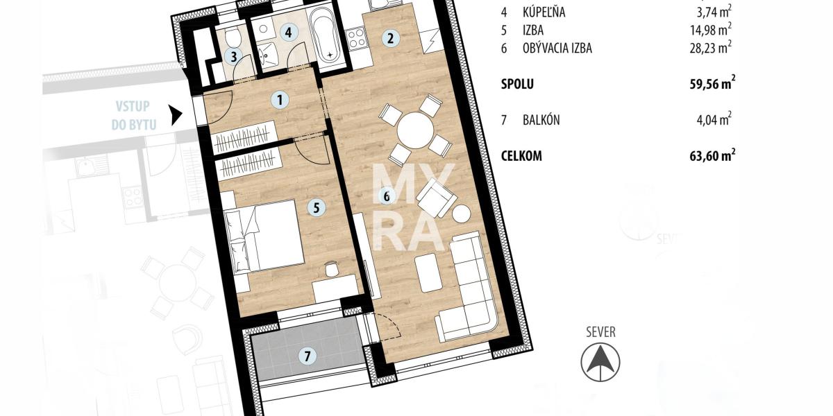 Na predaj: 2-izbový byt v modernom bytovom dome na Sabinovskej ulici v Prešove