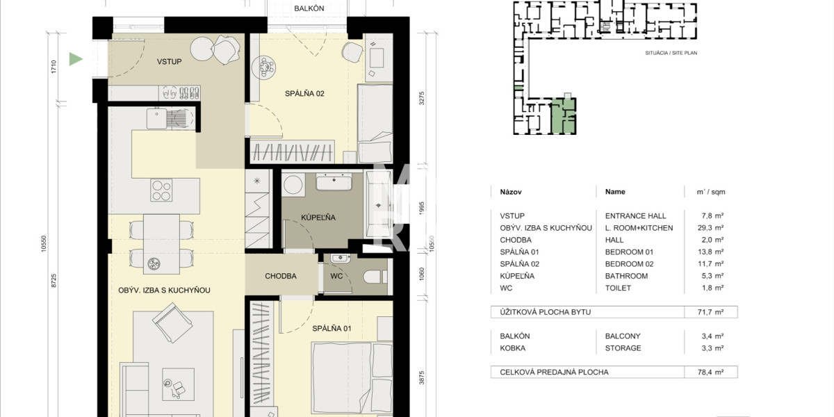 NOVÁ CENA: 3-izbový priestranný byt 3.01 v novostavbe v centre Košíc