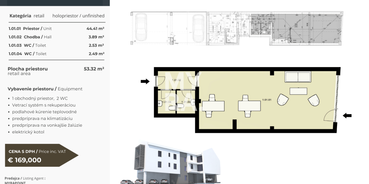 Obchodné priestory na predaj – KONŠTANTÍNOVA, PREŠOV