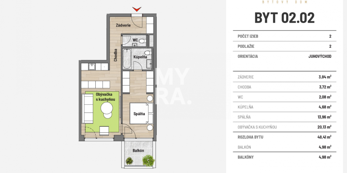 2 - izbový byt v novostavbe