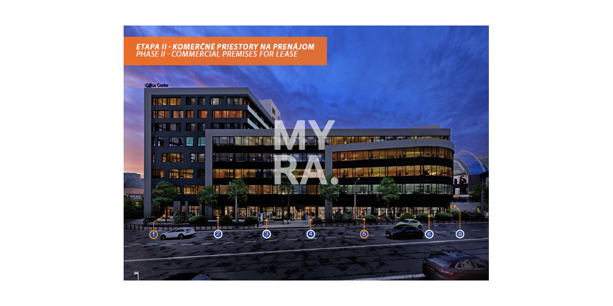 Obchodný priestor na prízemí v Business centre Košice Štúrova 50