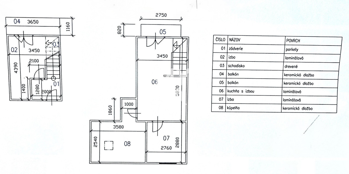 Štýlový 2-izbový mezonetový byt s dvoma balkónmi – blízko centra, Prešov