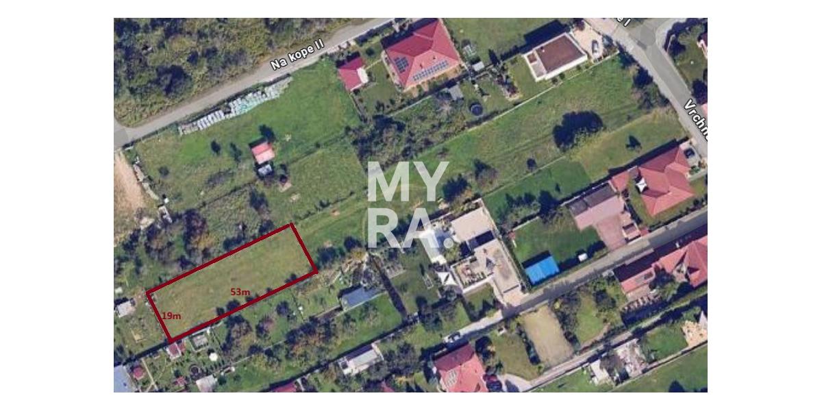 Stavebný pozemok Myslava 919m2