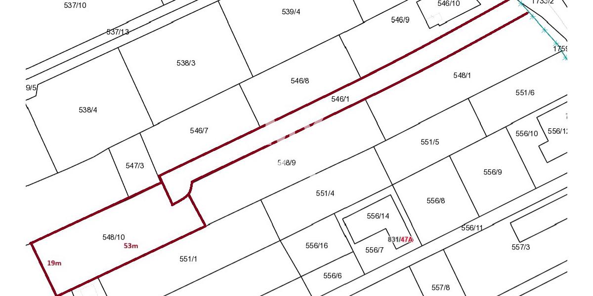 Stavebný pozemok Myslava 919m2