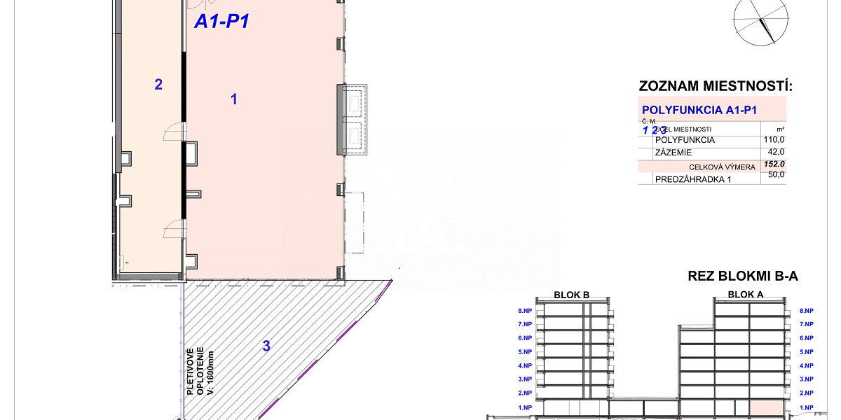 Nebytový priestor, 152 m2, novostavba, Ipelska ulica, sidlisko Terasa
