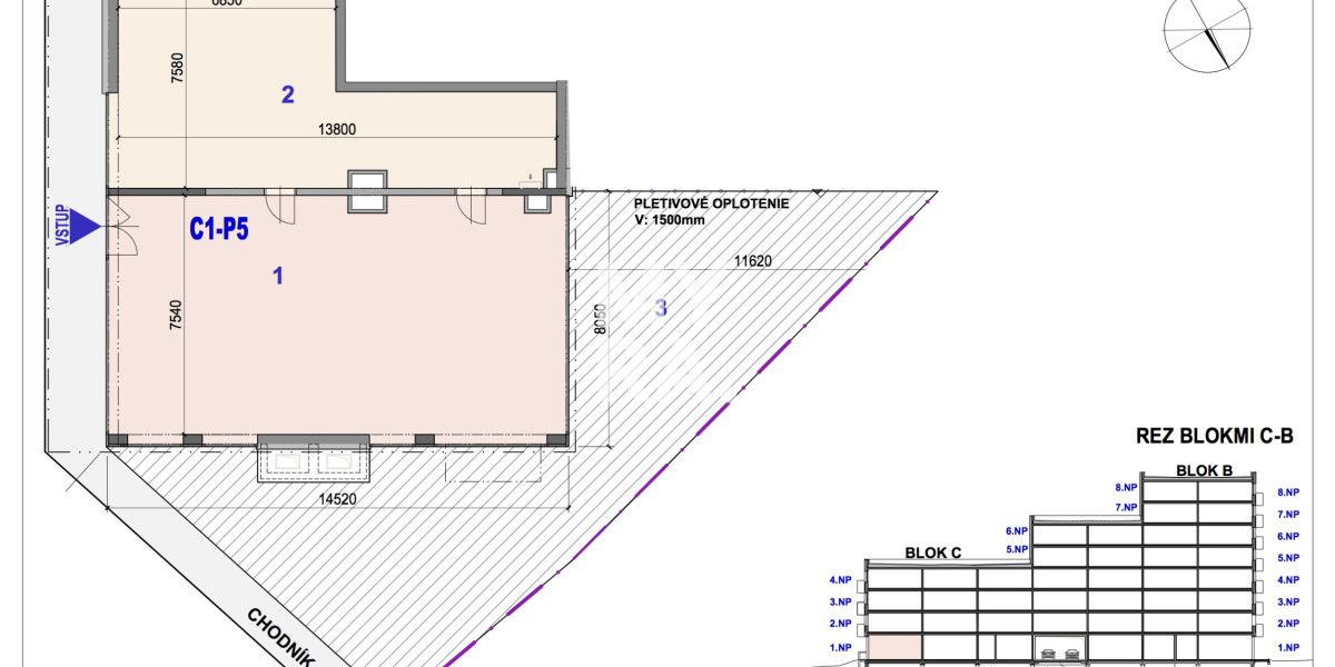 Obchodný priestor C1-P5 v Bytovom komplexe Ipeľská