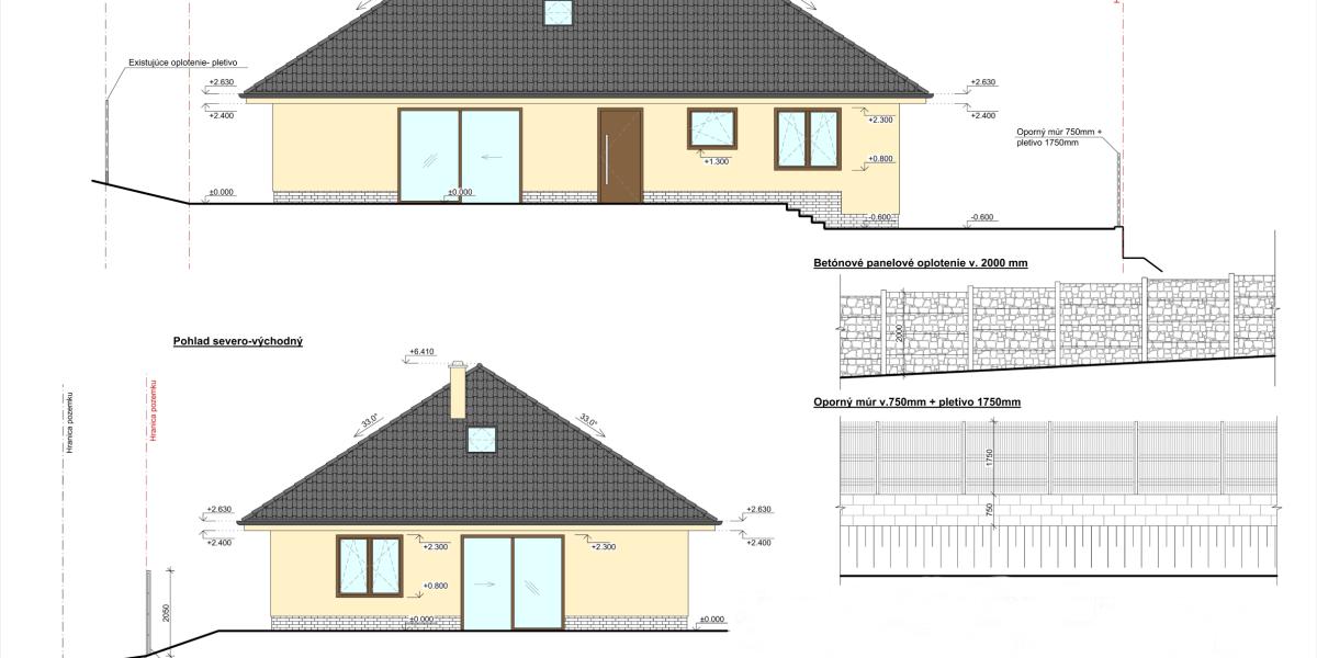 Novostavba 4-izbového bungalovu – ul. Kvetná, Prešov