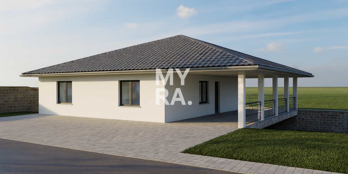 Stavebný pozemok 961 m² s projektom a stavebným povolením, Kapušany