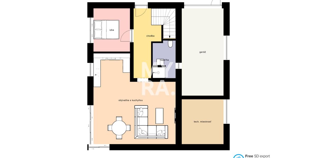 PRENÁJOM / zariadený 5-izbový rodinný dom / Podhorany