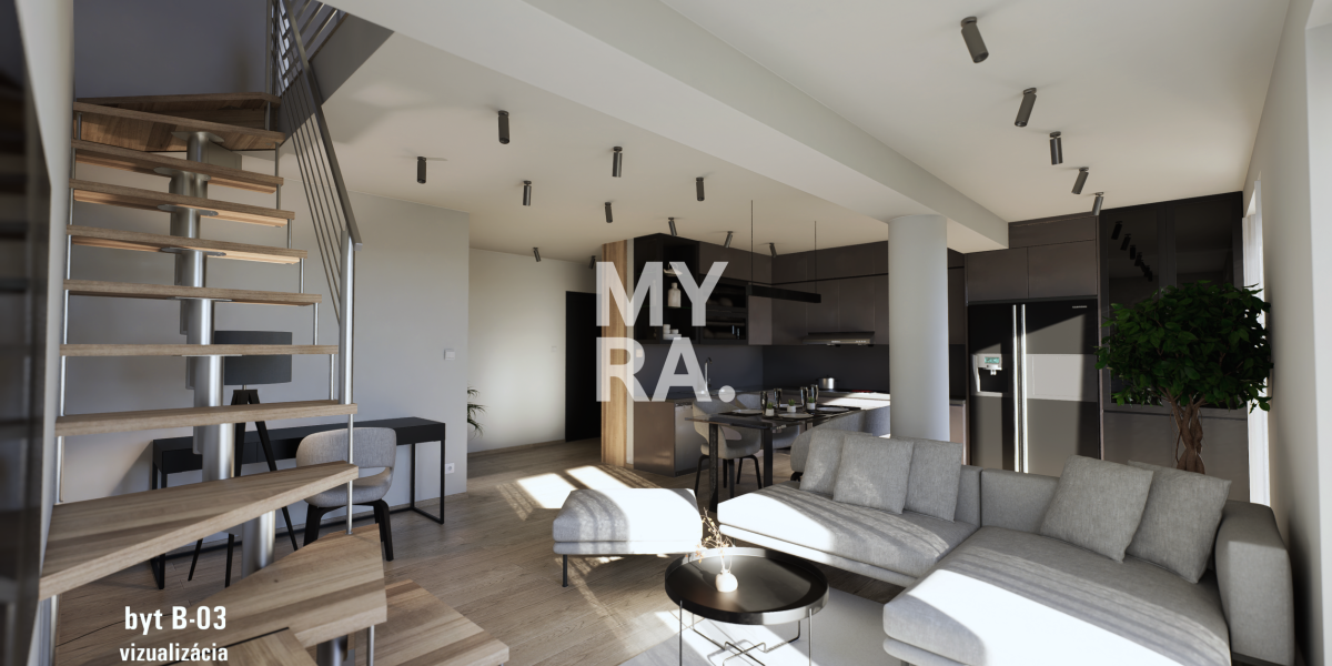 Byty nad Pasážou – nové mezonetové byty v centre / Lipany