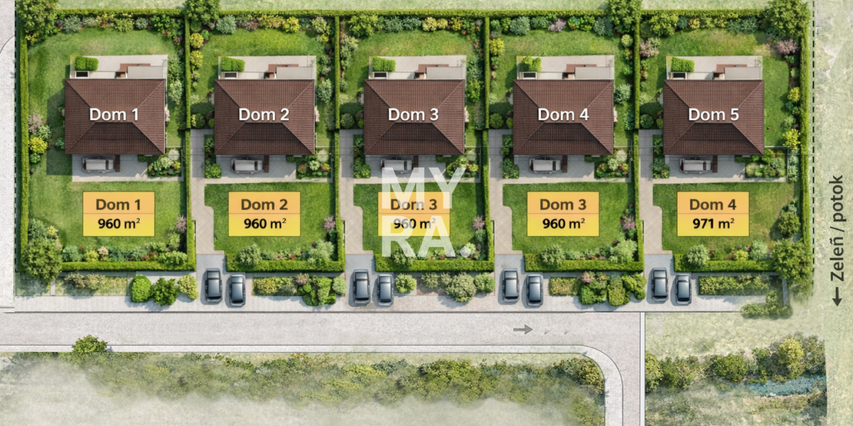 Stavebný pozemok pre rodinný dom – 960 m², obec Víťaz