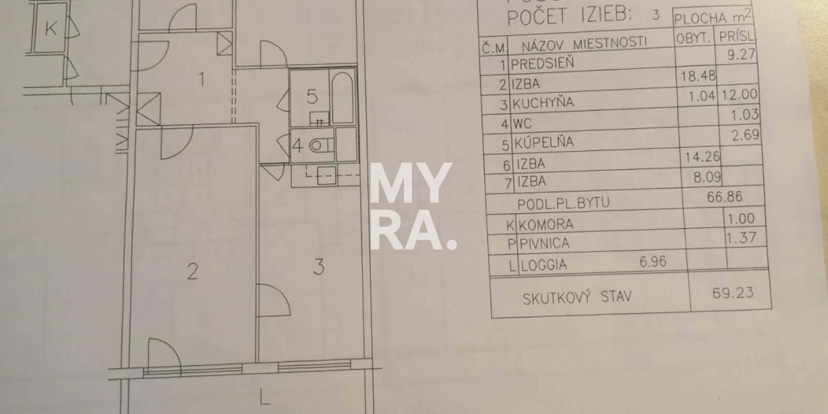 REZERVOVANÝ - 3. izb. byt na najlepšej adrese