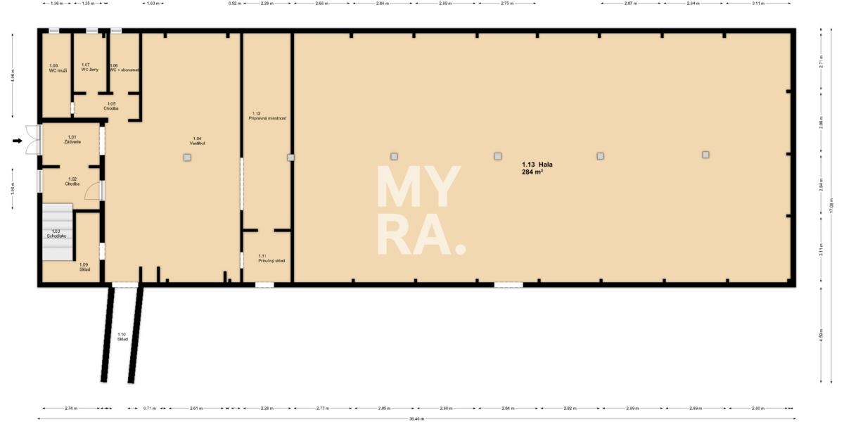 NA PRENÁJOM – komerčný priestor 424 m², Prešov