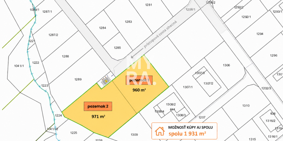 Stavebný pozemok pre rodinný dom, obec Víťaz