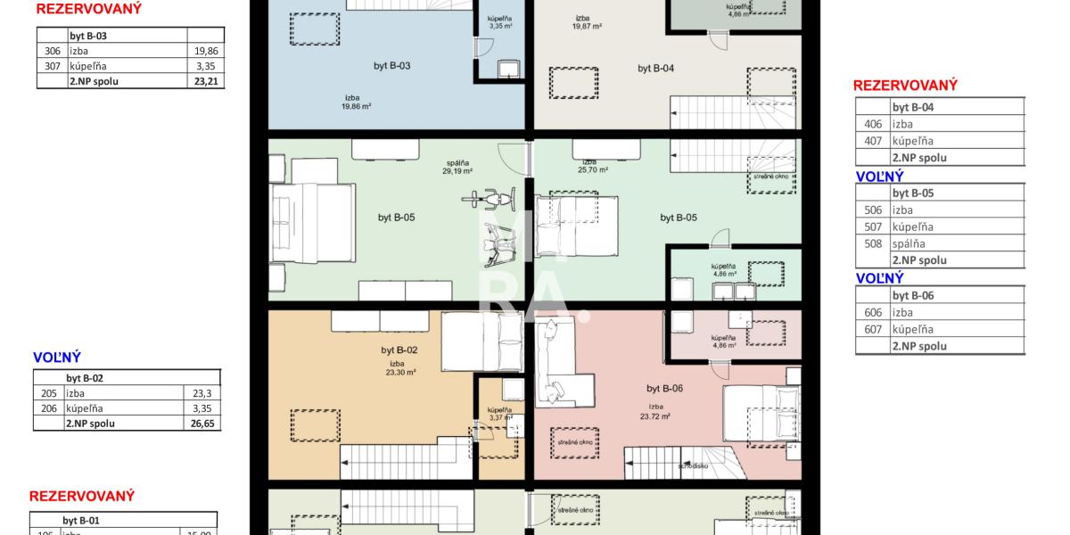 Novostavba – mezonetový byt 2+kk s klimatizáciou, centrum Lipian