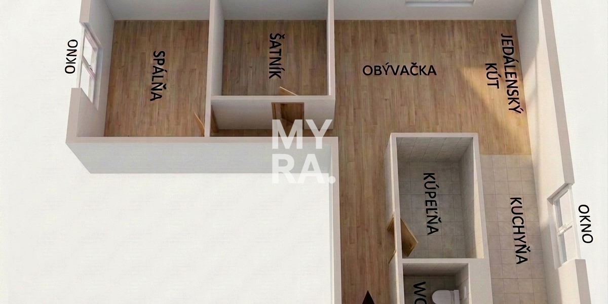 2-izbový byt pri škôlke, 54 m2, kompletná rekonštrukcia