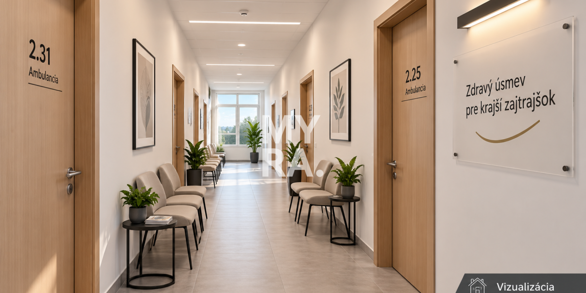 Priestory pre ambulanciu 66,57 m² – klimatizácia, výťah, Prešov