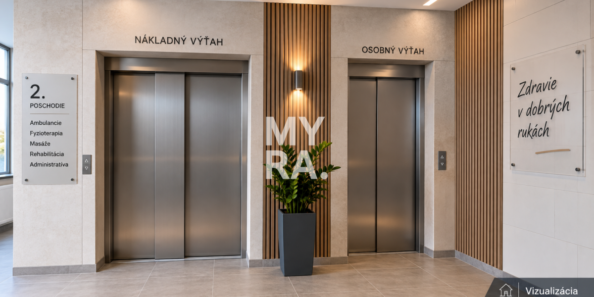 Priestory pre ambulanciu 66,57 m² – klimatizácia, výťah, Prešov