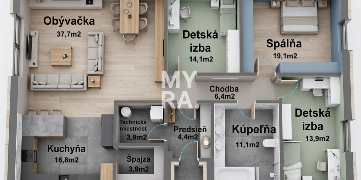 NOVOSTAVBA bungalovu – obec OKRUŽNÁ, 12 min. od PREŠOVA