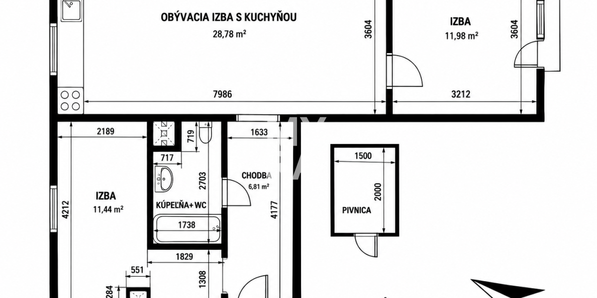 3-IZBOVÝ tehlový byt – 59 m², po rekonštrukcii, Ul. Čapajevova, Prešov